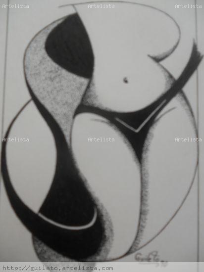 Composición mujer Tinta