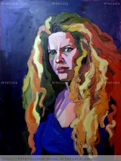 S/T Retrato Acrílico Lienzo
