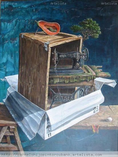Serie Cajas, Nº 2 Acrílico Lienzo Bodegones