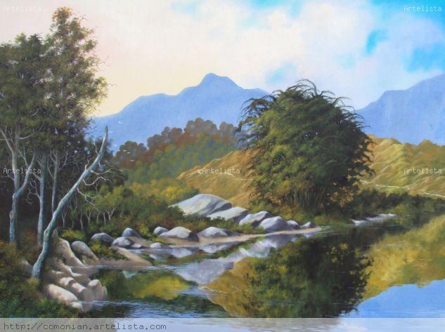 Amanhecer para a vida Óleo Lienzo Paisaje