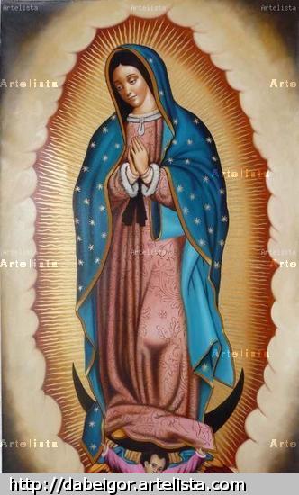 Virgen de Guadalupe Lienzo Óleo Figura