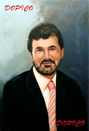 Retrato de Anxo Manuel Quintana González. Óleo Lienzo Retrato