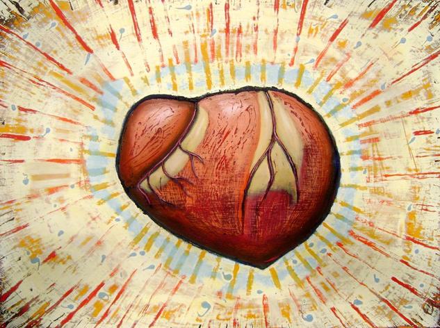 Sagrado corazón Tabla Óleo Otros