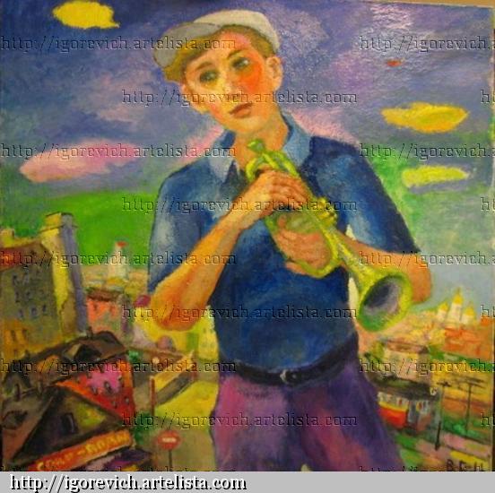 Melodia de Juventud Óleo Lienzo Figura