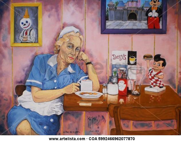 Ojitos de Ginebra Lienzo Óleo Retrato