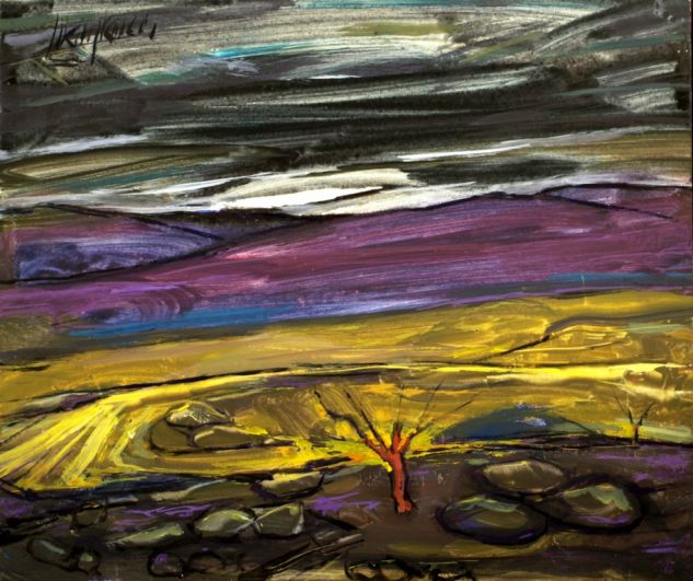 Albor Óleo Tabla Paisaje