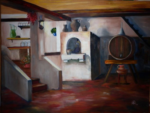 Bodegón Óleo Lienzo Paisaje
