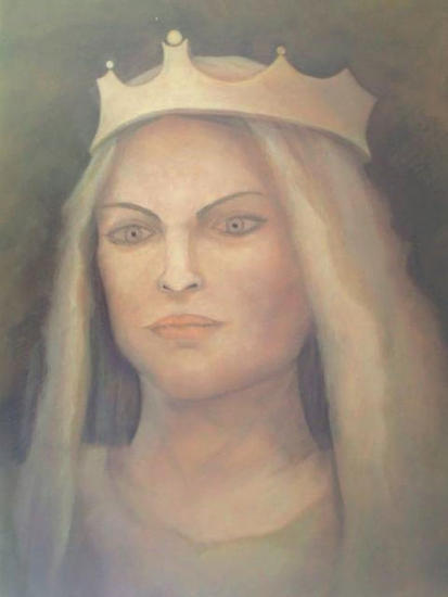 La Virgen Óleo Tabla Figura
