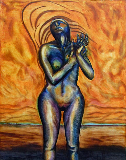 LA DESPEDIDA Óleo Lienzo Desnudos