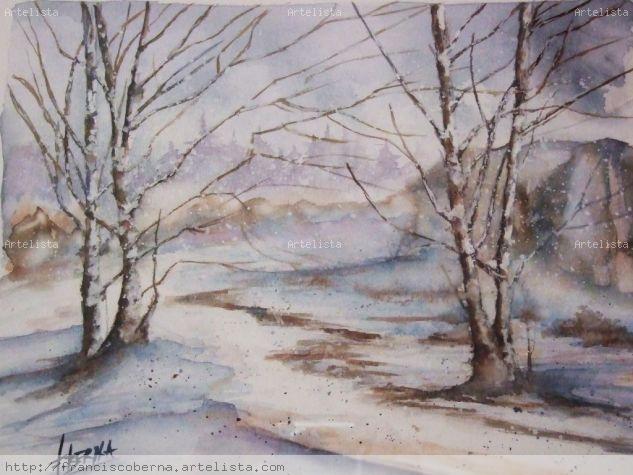 Neu Acuarela Papel Paisaje