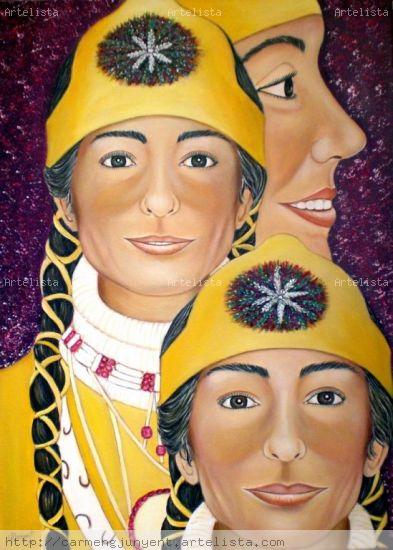 MIRADAS DE CANADÁ Acrílico Lienzo Retrato