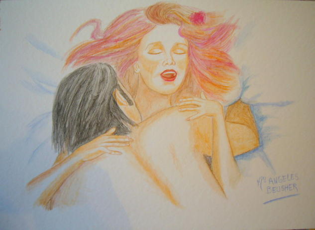 Cuento de meninas 11 Cartulina Acuarela Desnudos