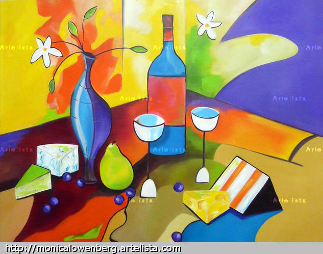 El bodegon de Oscar Lienzo Bodegones Óleo