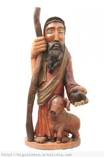 San Antonio Abad Figurativa Talla