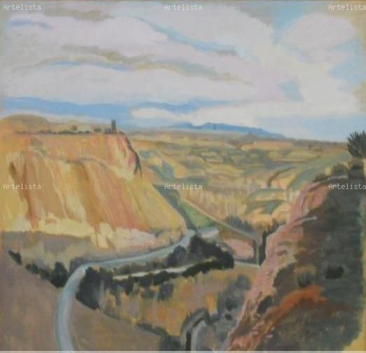 El otro lado Lienzo Media Mixta Paisaje