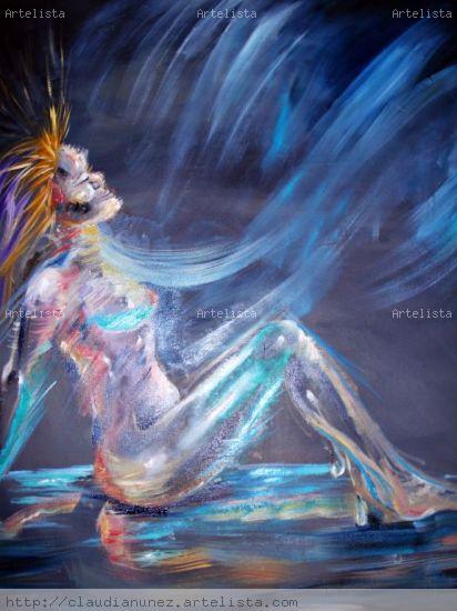 SIENDO LUZ Óleo Lienzo Figura