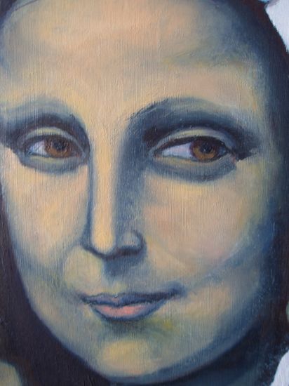 rostro gioconda Óleo Tabla Figura
