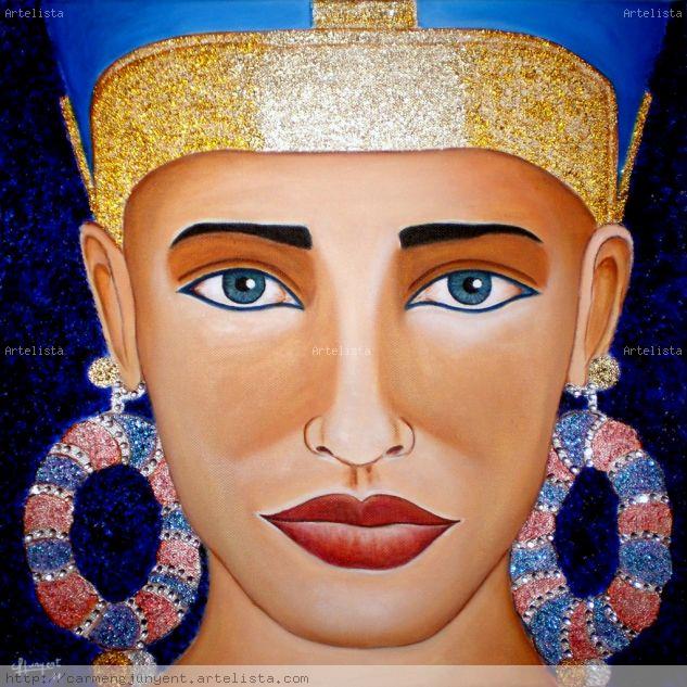 MIRADA DE EGIPTO Acrílico Lienzo Retrato