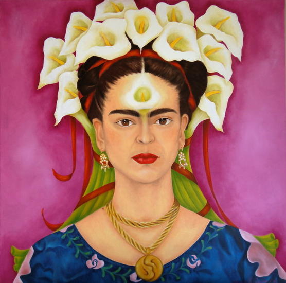 Frida con Alcatraces Oil Canvas Others