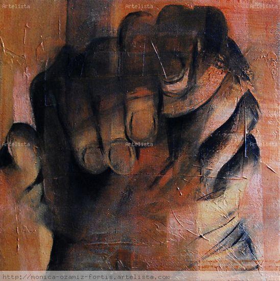 Manos (I) Media Mixta Lienzo Figura