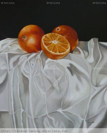 Naranjas Dulces   Sweet Oranges Óleo Lienzo Paisaje