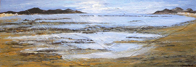 Panorámica playa de Las Canteras Tabla Paisaje Media Mixta