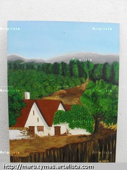 La barraca    valenciana Tabla Óleo Paisaje