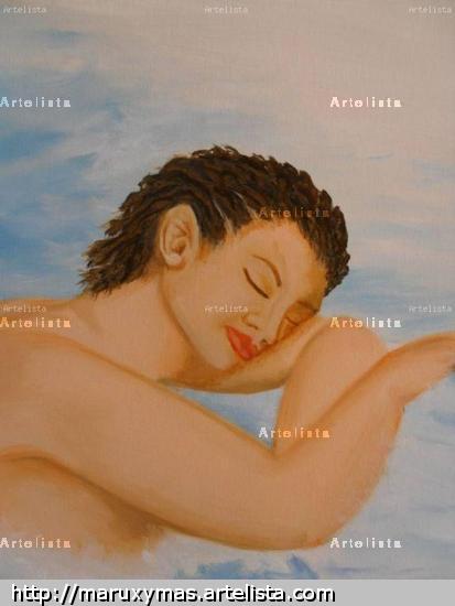El descanso detalle Lienzo Óleo Figura
