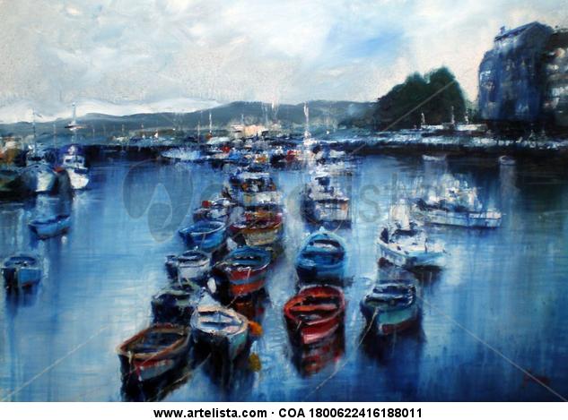 Asturias Lienzo Óleo Marina