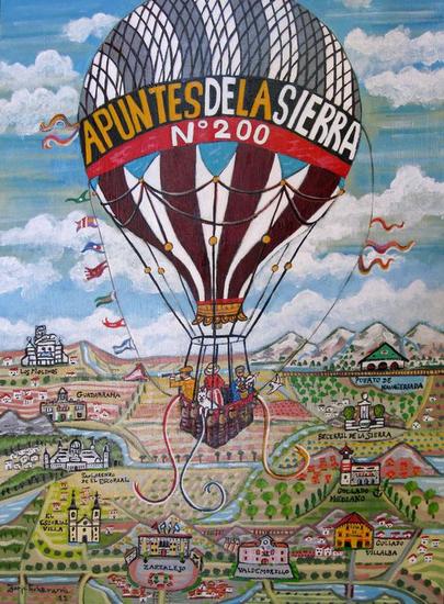 Globo Aniversario Apuntes de la Sierra Nº200 Acrílico Tabla Otros