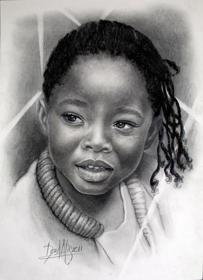 Niña de África Graphite