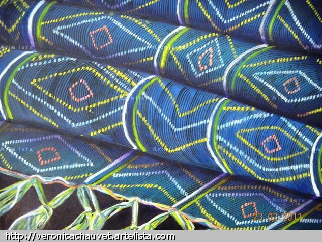 Vueltas de Colores Lienzo Óleo Otros