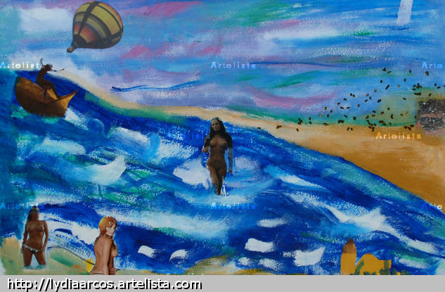 Libres Cartulina Acrílico Paisaje