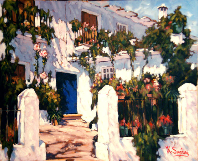 Alpujarras - Jardin Lienzo Paisaje Óleo