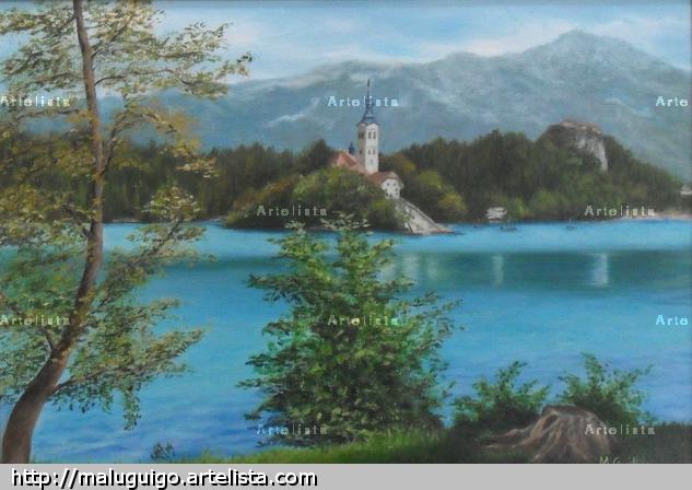 Paisaje de Eslovenia Óleo Paisaje Lienzo