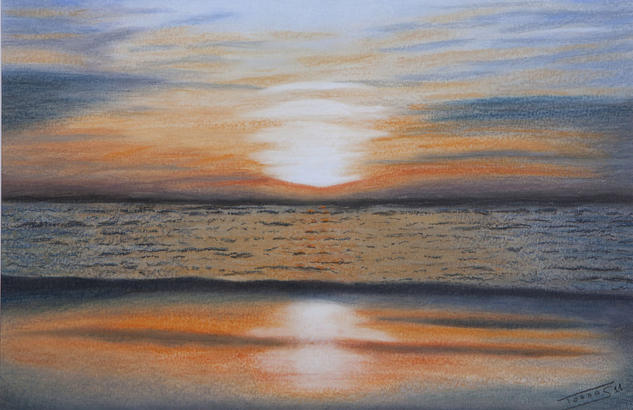 Reflexes a l'Atlàntic Pastel Cartulina Paisaje