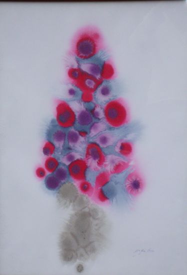 Navidad Papel Floral Tinta