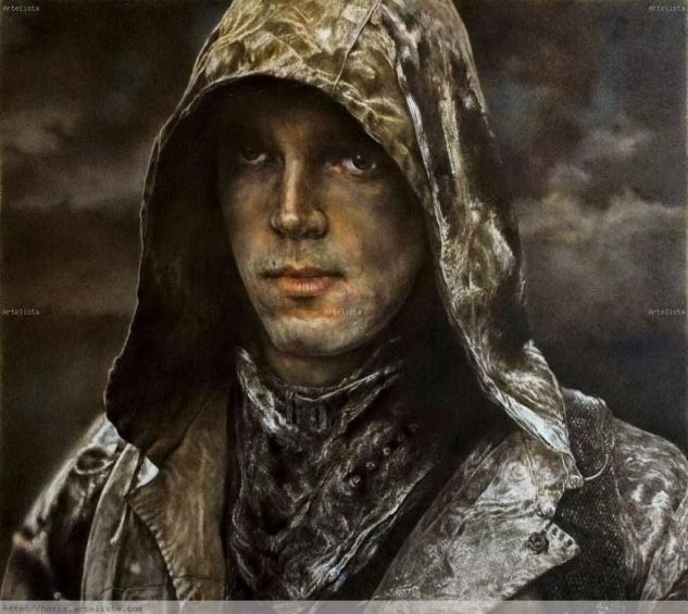 Invierno Pencil (coloured) Panel Portrait