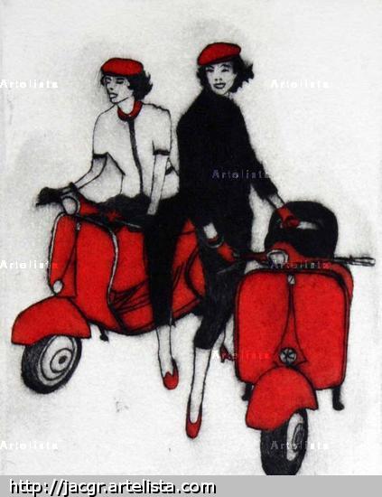 Vespa II Huecograbado