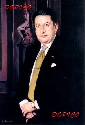 Paco Vázquez. Óleo Lienzo Retrato