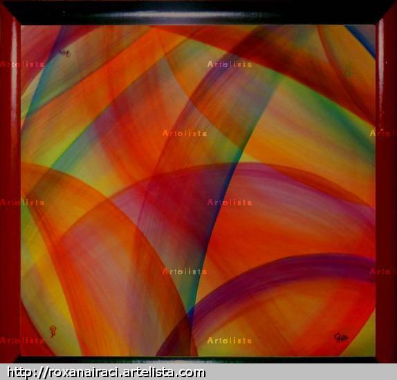 ABSTRACTO 4 POSICIONES Acrílico Tabla Otros