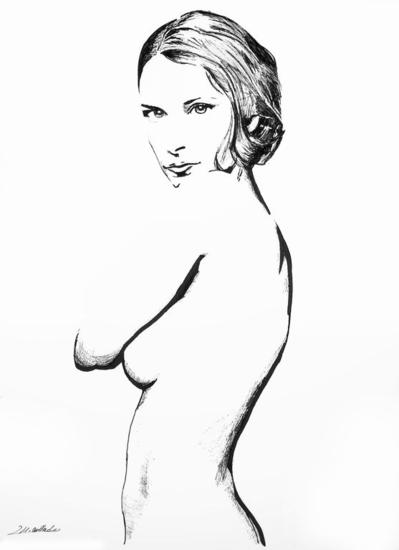 Desnudo IX Papel Rotulador Desnudos