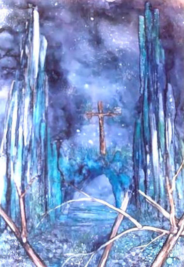 La Catedral Óleo Cartulina Paisaje