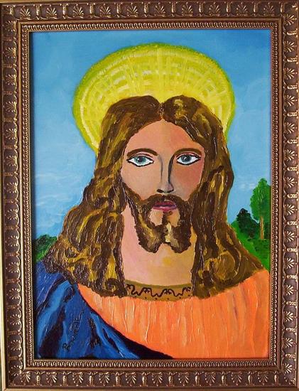 jesus el mesias Tabla Retrato Óleo