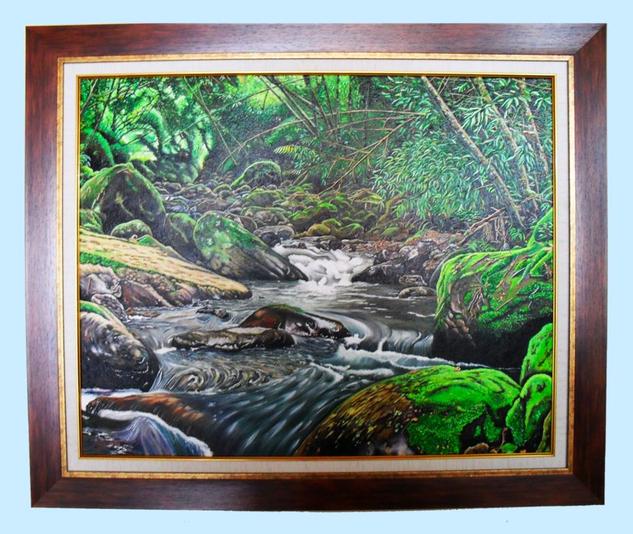 QUEBRADA MESITAS DEL COLEGIO - COLOMBIA Landscaping Oil Canvas