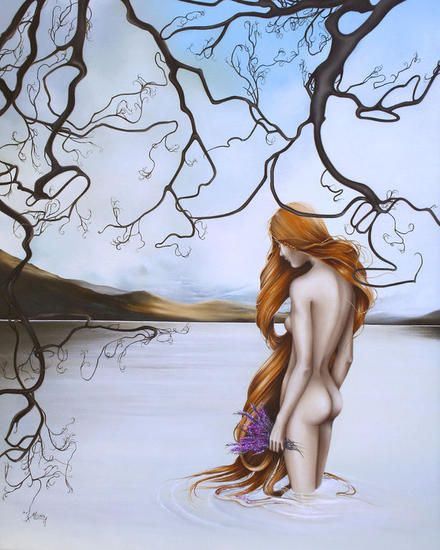 Bonnie banks of loch Lomond, Moira Canvas Oil Figure Painting