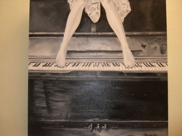 Mi piano Lienzo Óleo Otros