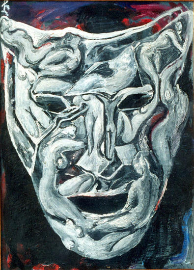 La máscara de Kazanova Oil Card Portrait