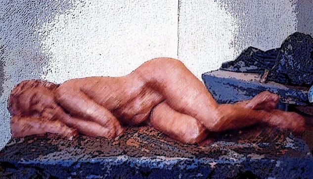 e-3 Musa duermiendo Canvas Others Figure Painting