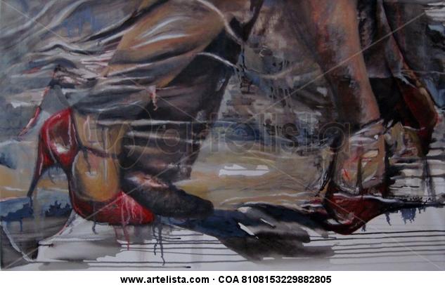 Enredados Canvas Mixed media Figure Painting